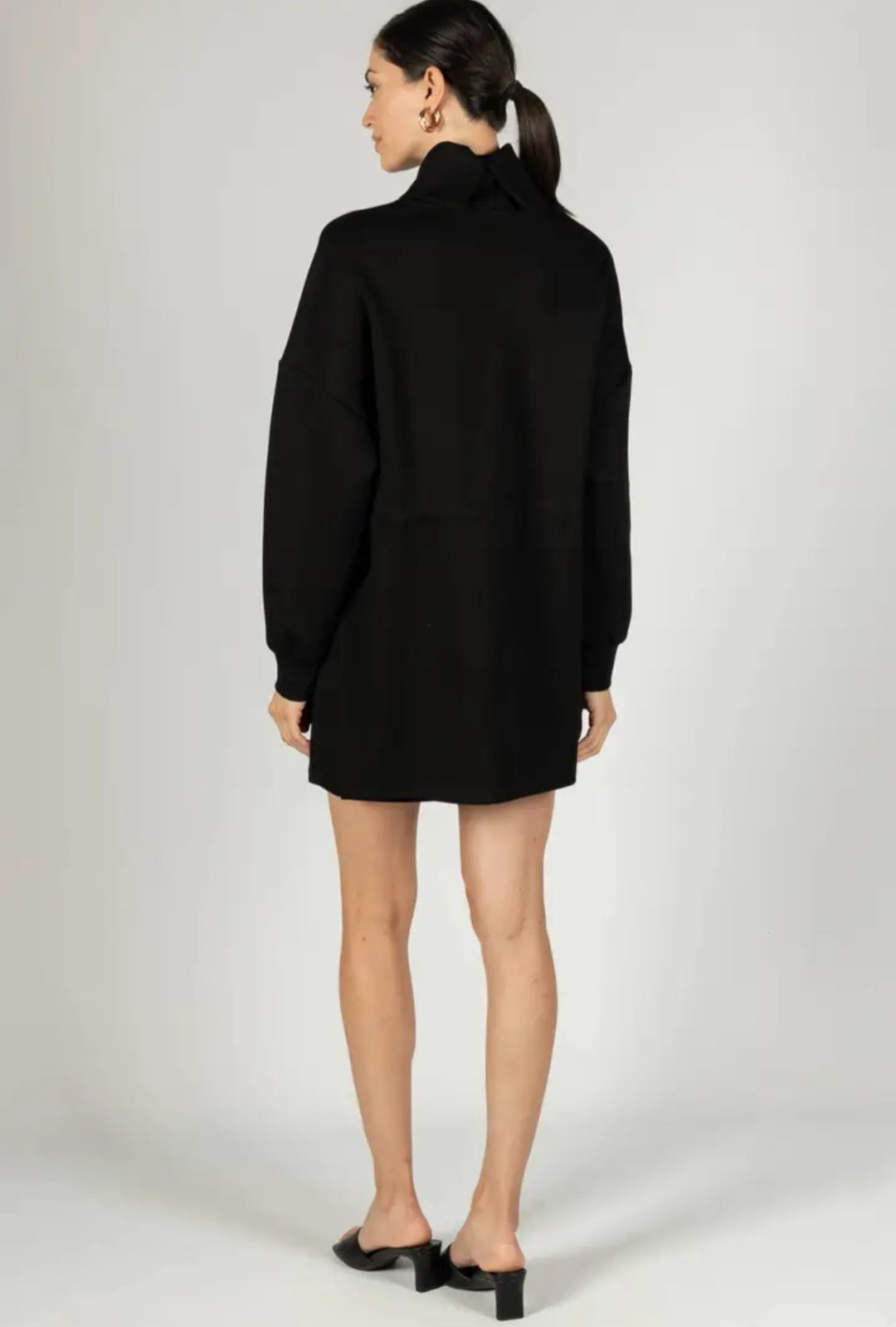 Tunic Sweater w/ Adjustable Drawstring Waist