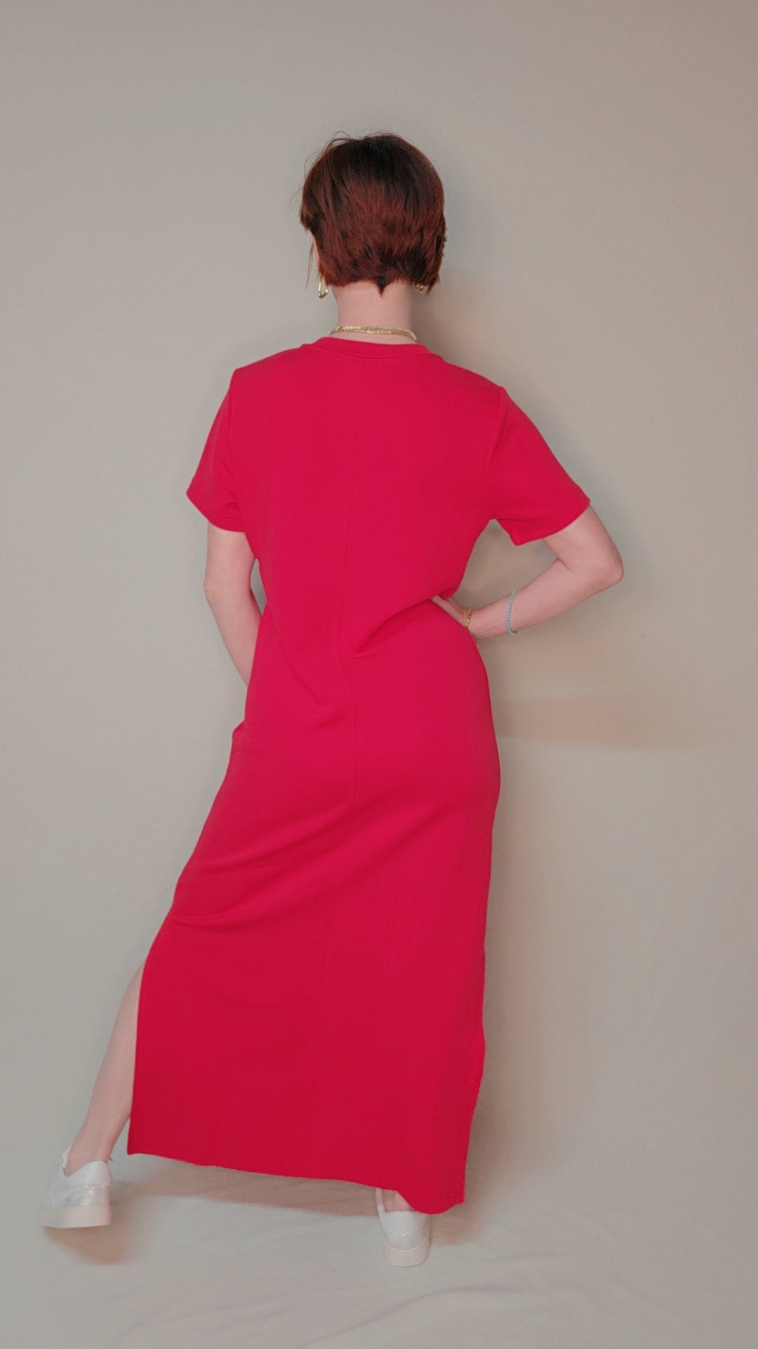 Fiery Red Maxi Dress