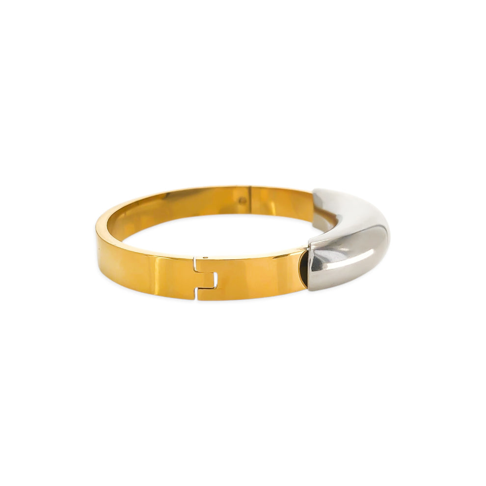 Two Tone Bangle Bracelet