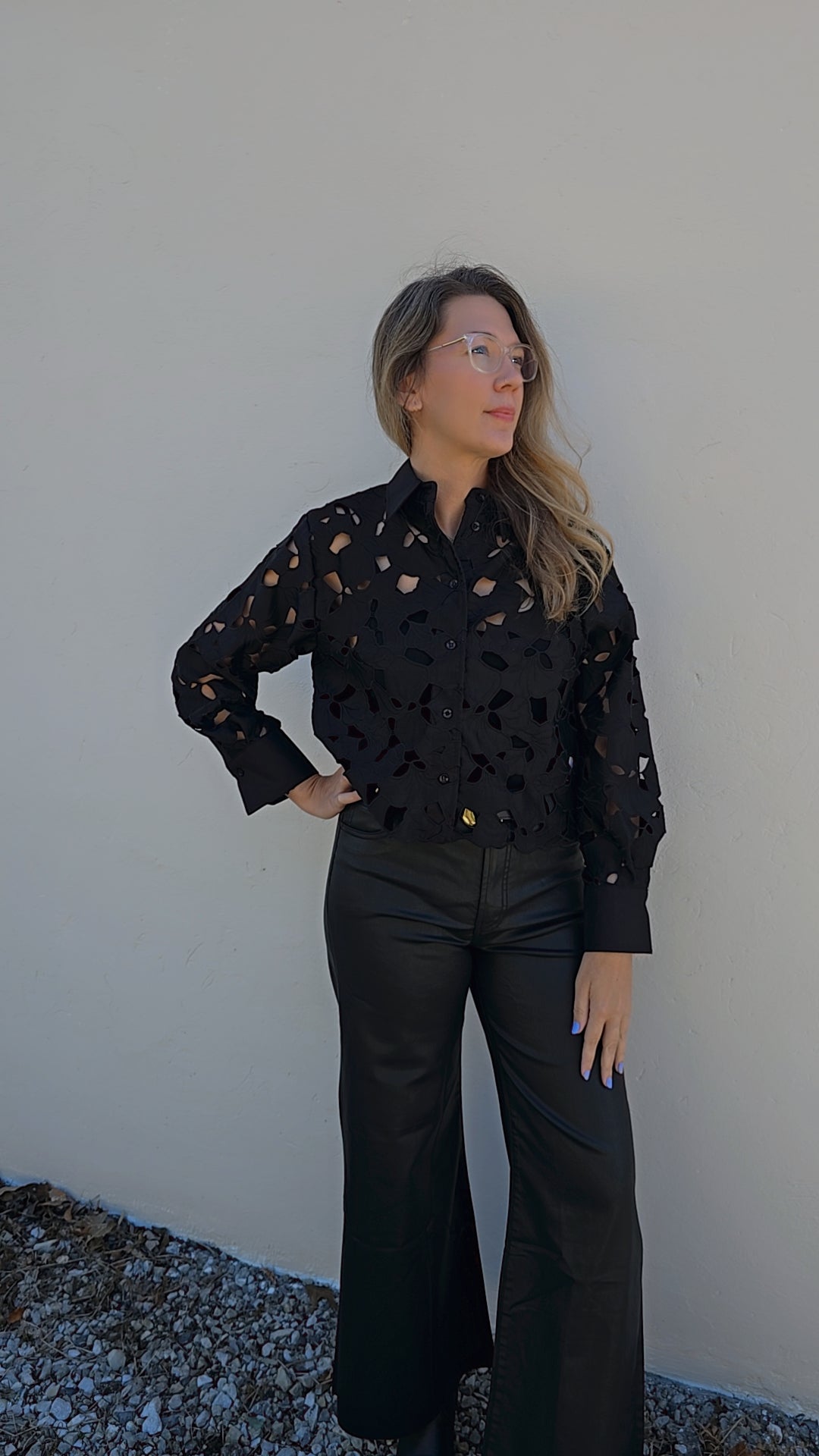 Floral Embroidery Blouse