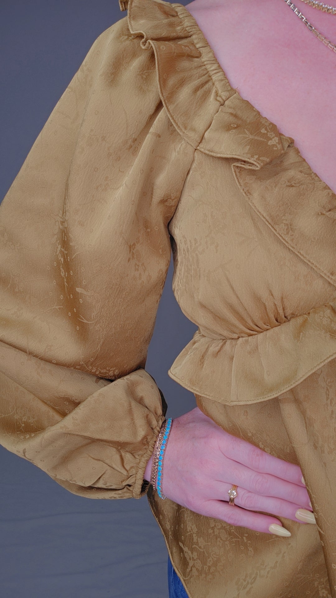 Golden Hour Ruffle Blouse