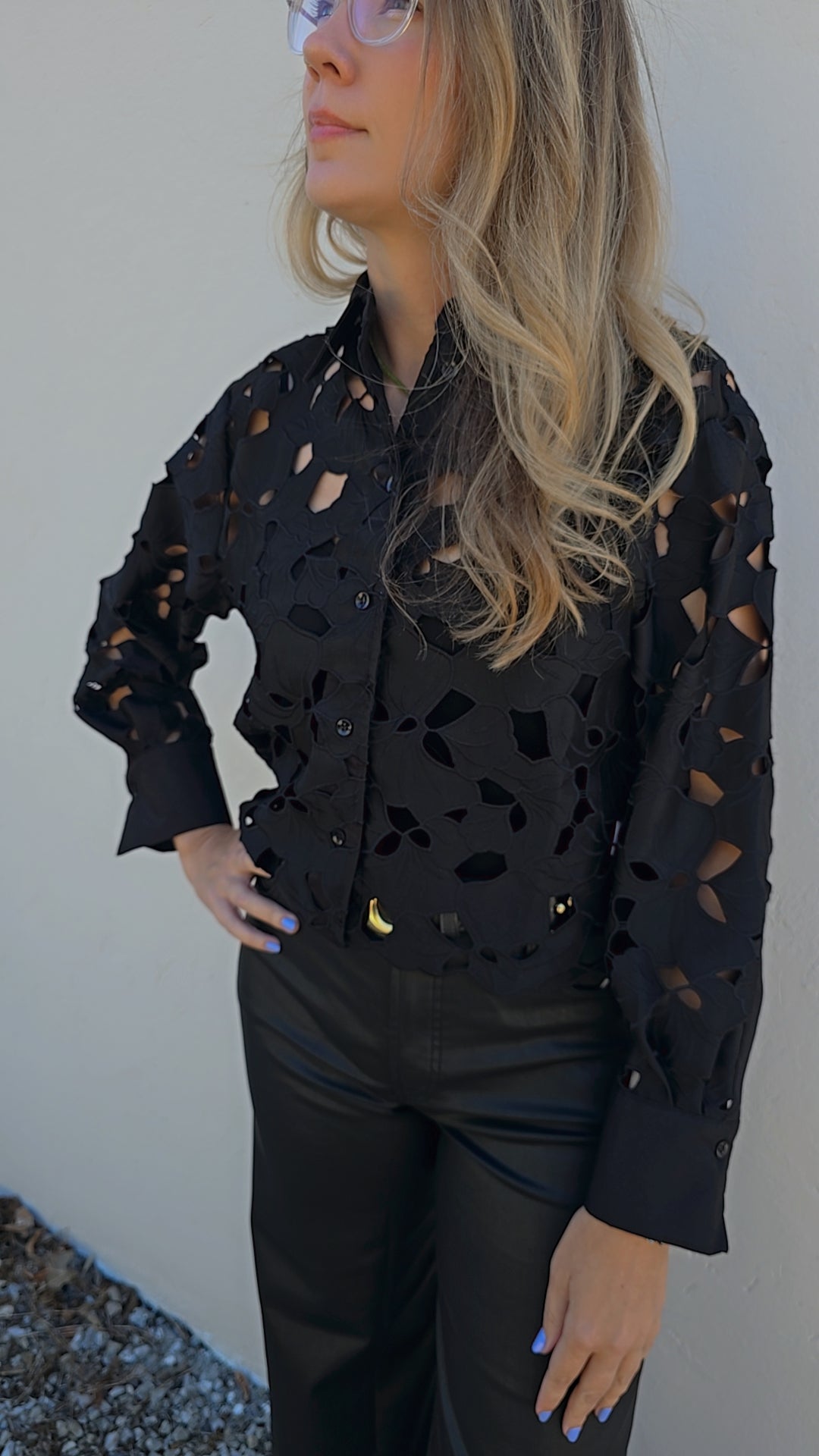 Floral Embroidery Blouse