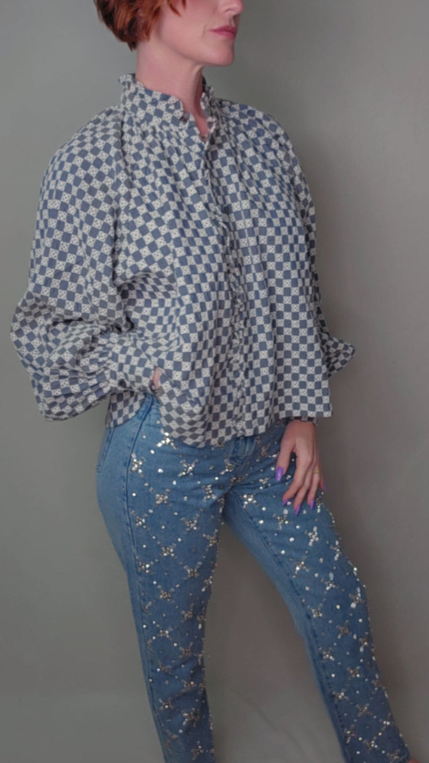 ZINNIA Blue Denim Shirt