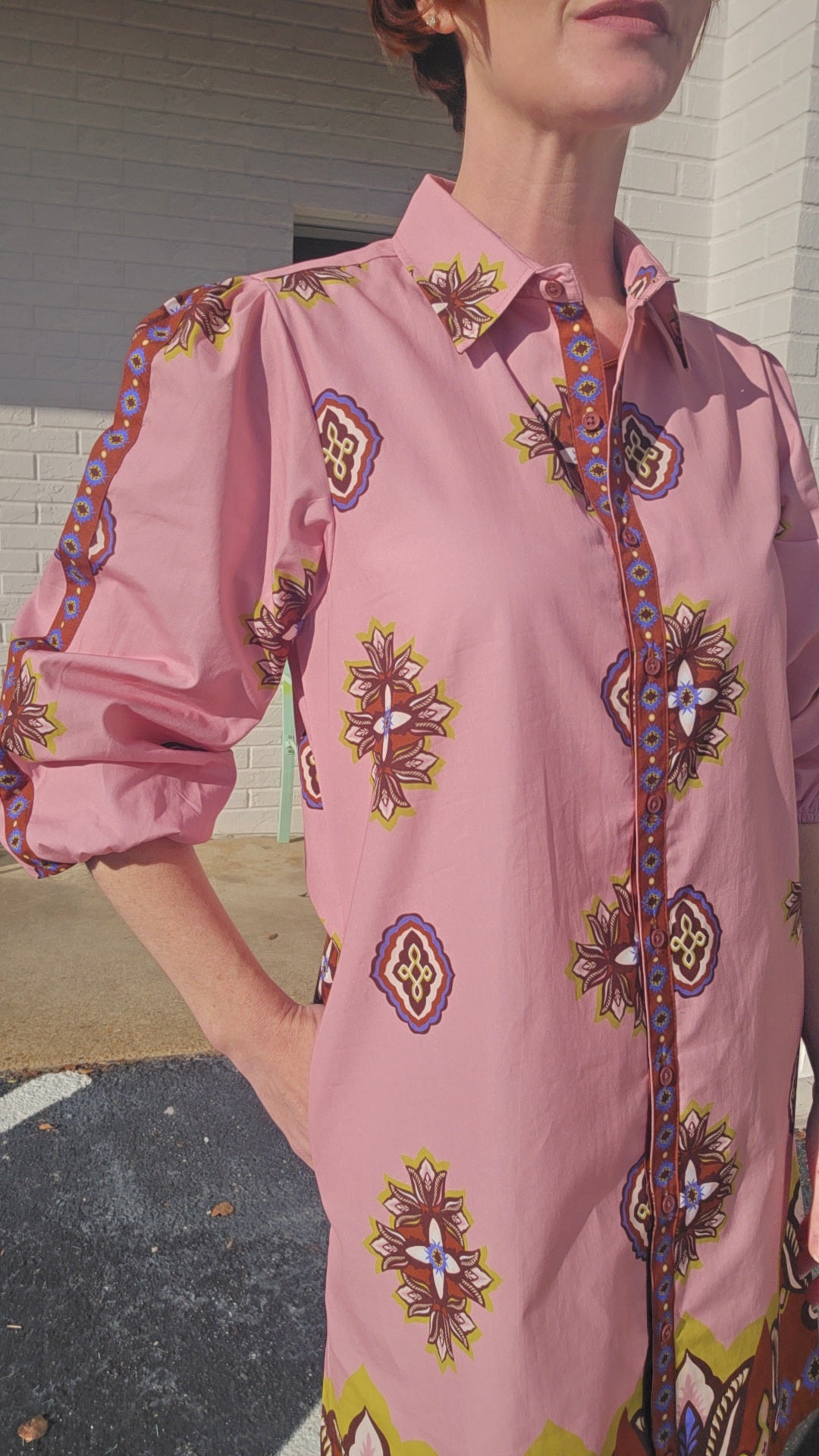 FLORAL MOTIFS AVA DRESS