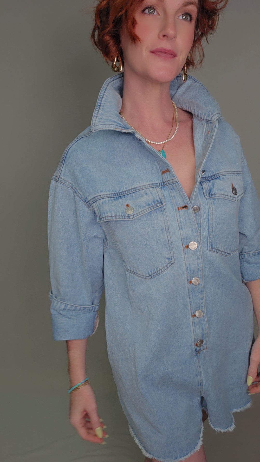 Denim Light Wash Romper