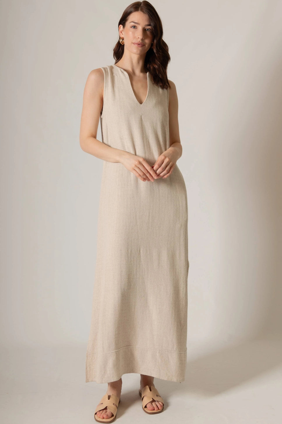 Sunlit Stroll Linen Maxi