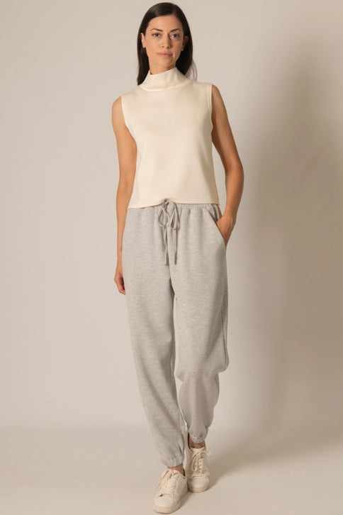 mock neck sleeveless shirt loungewear