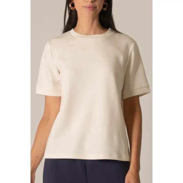 white modal fabric tshirt