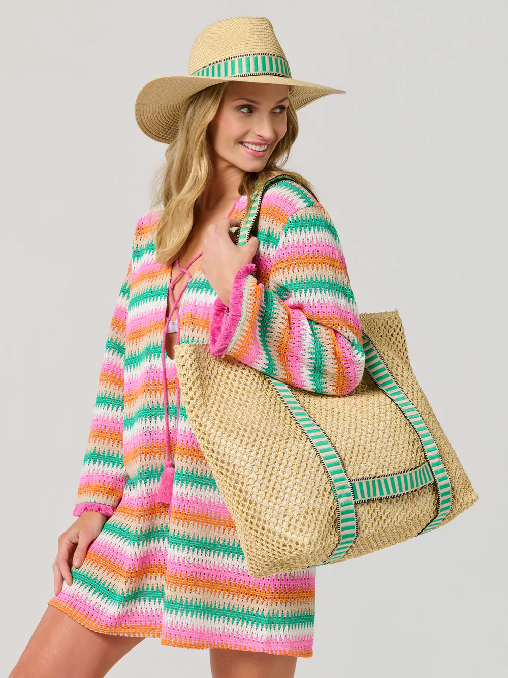 Shiraleah Dorian Tote and Hat Set