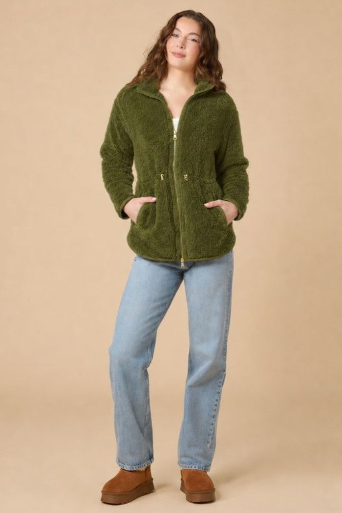 Women's Soft Plush Double Zip Jacket