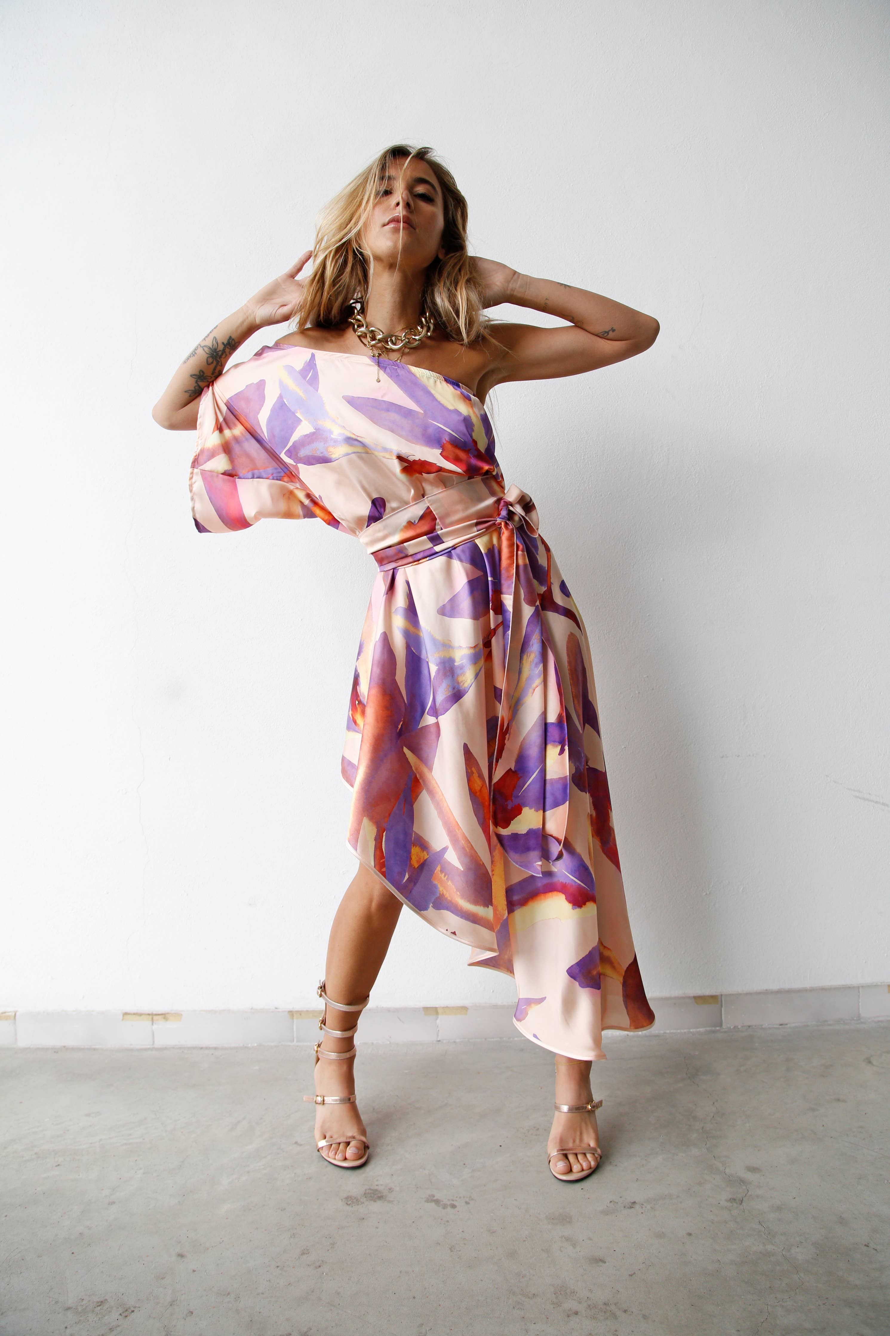 Watercolors in Motion Dress