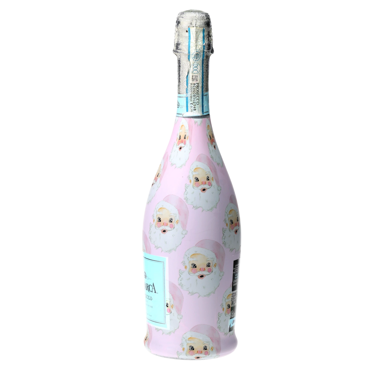 Pink Santa Prosecco Bottle Wrap – Christmas Gift