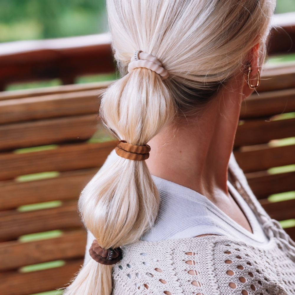 Teleties Espresso Yourself  Small Nylon Hair Ties