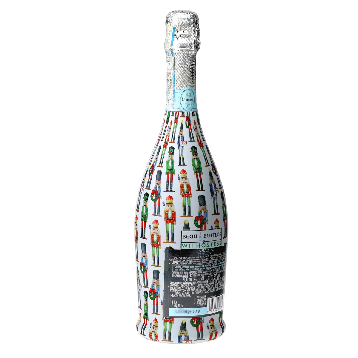 Nutcracker Prosecco Bottle Wrap – Christmas Hostess Gift