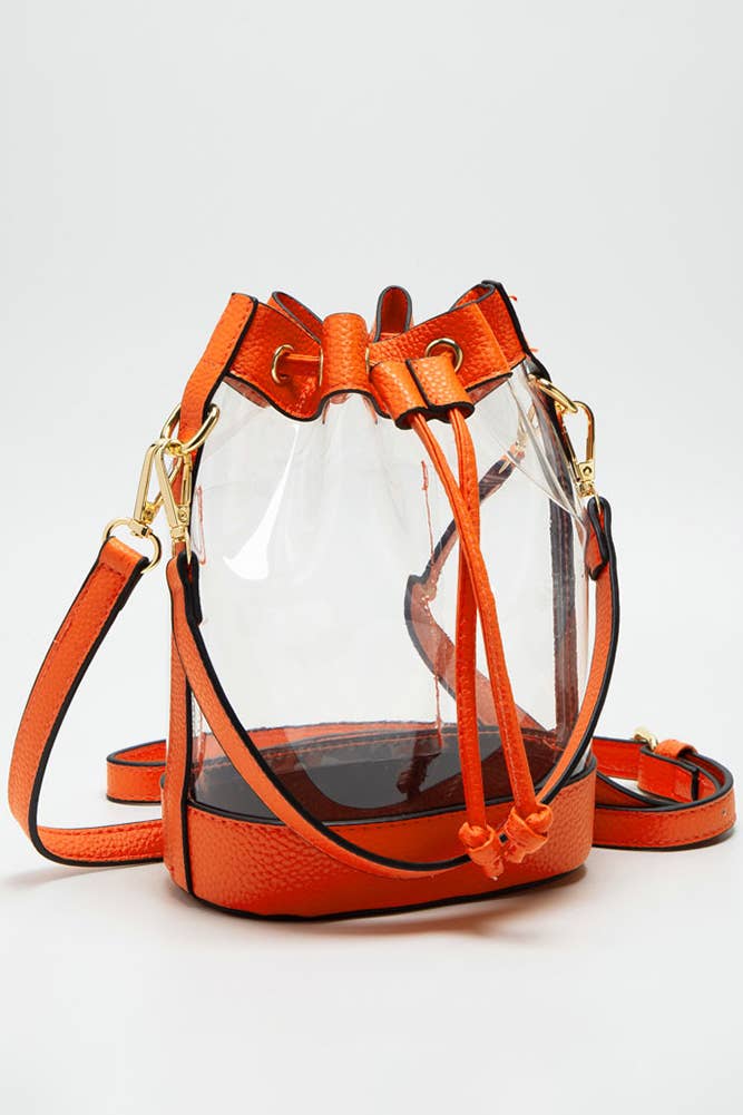 Clear Crossbody Stadium Bucket Bag