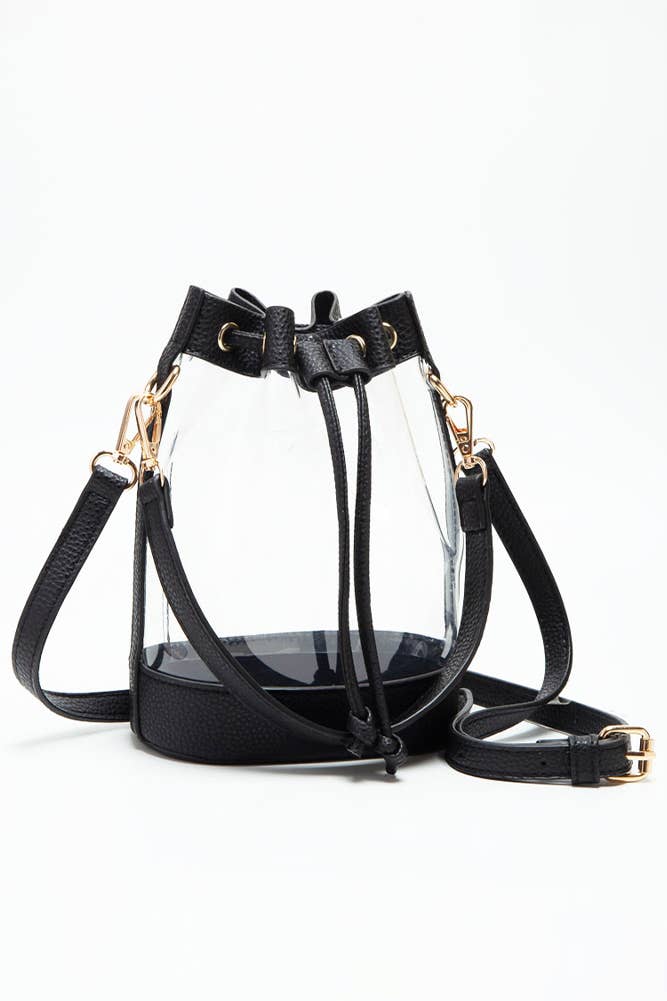 Clear Crossbody Stadium Bucket Bag