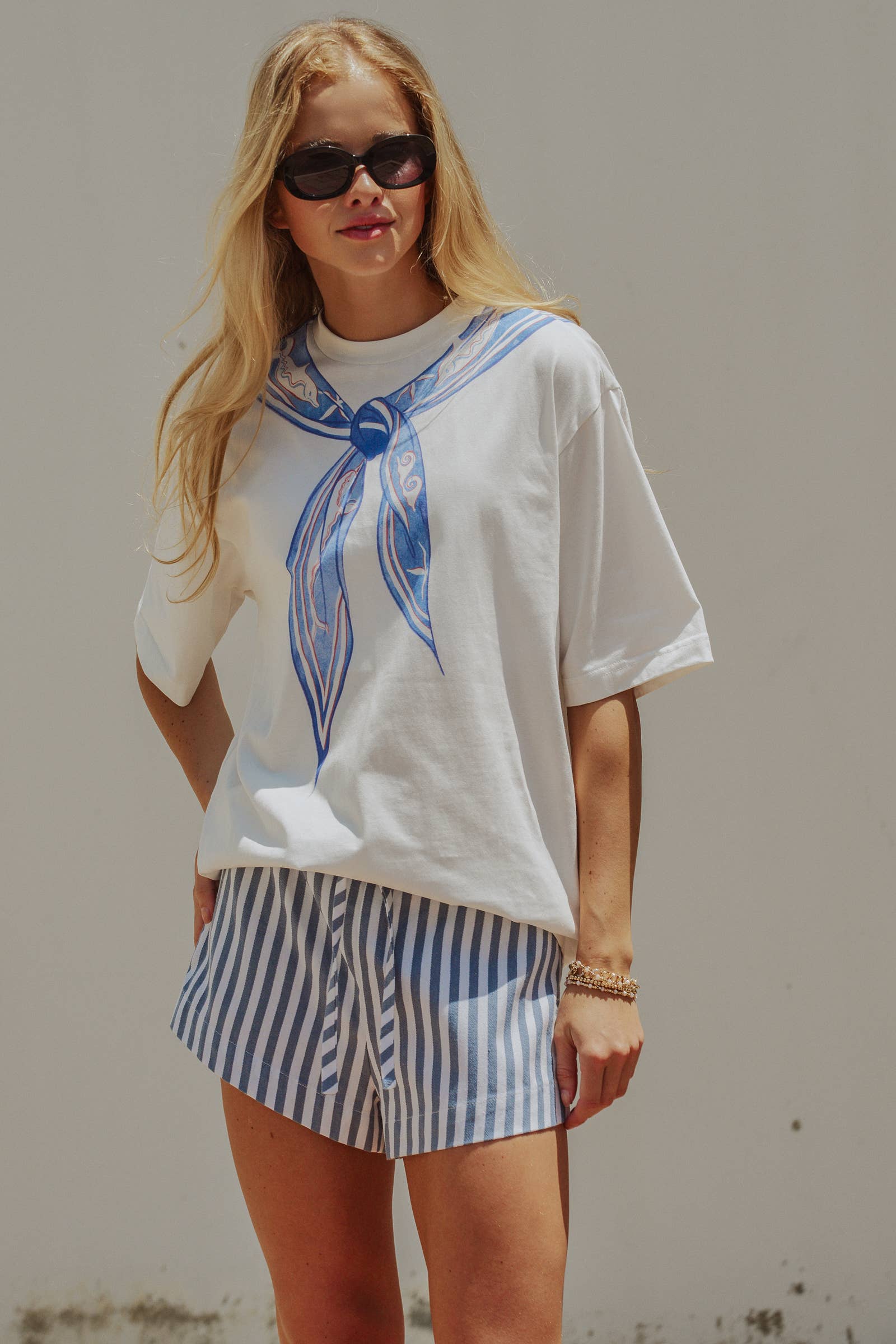 Nautical Printed Bandana Tee