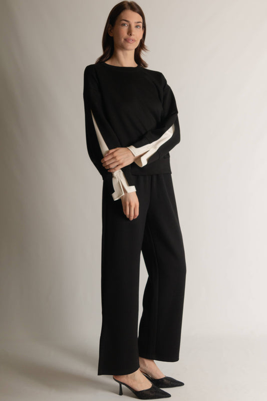 layered long sleeve sweeater