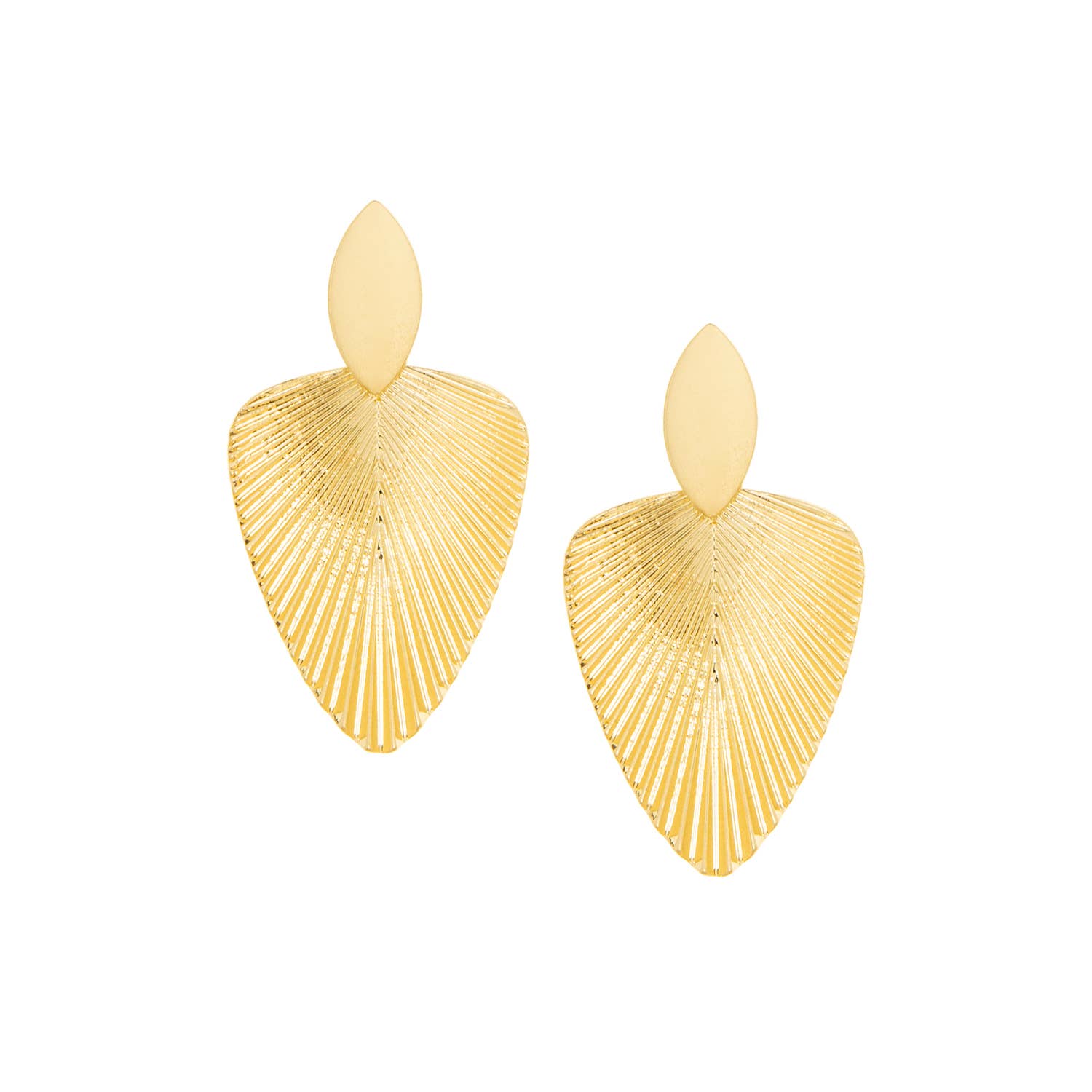Leaf drop earring