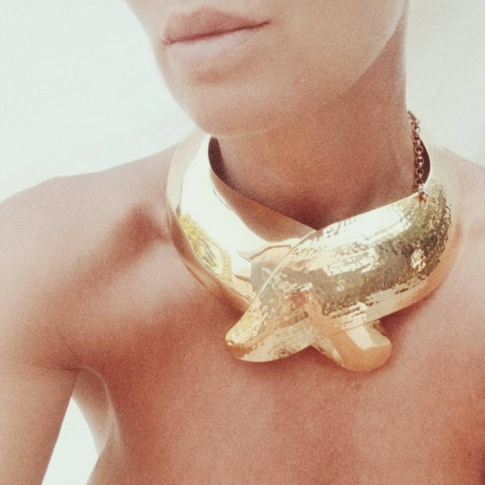 Brass Collar Necklace