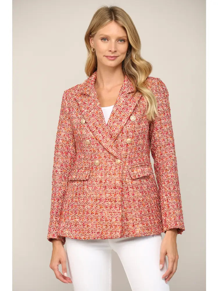 Double Breasted Tweed Jacket