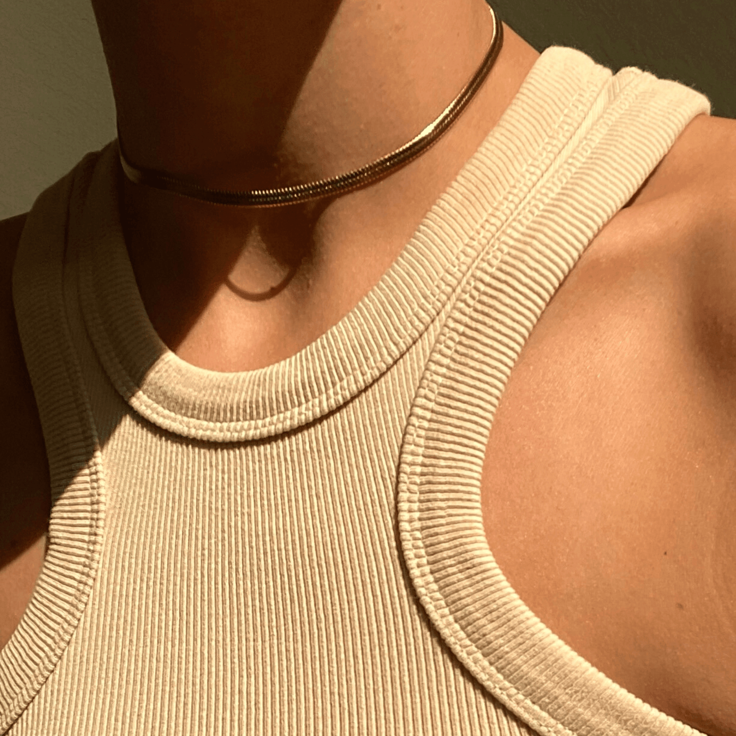 Nic Herringbone Choker Necklace