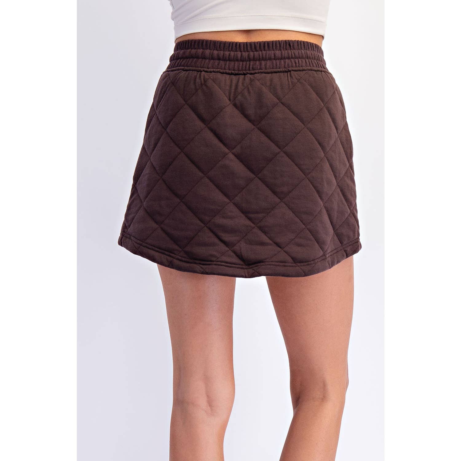 QUILTED MINI SKORT