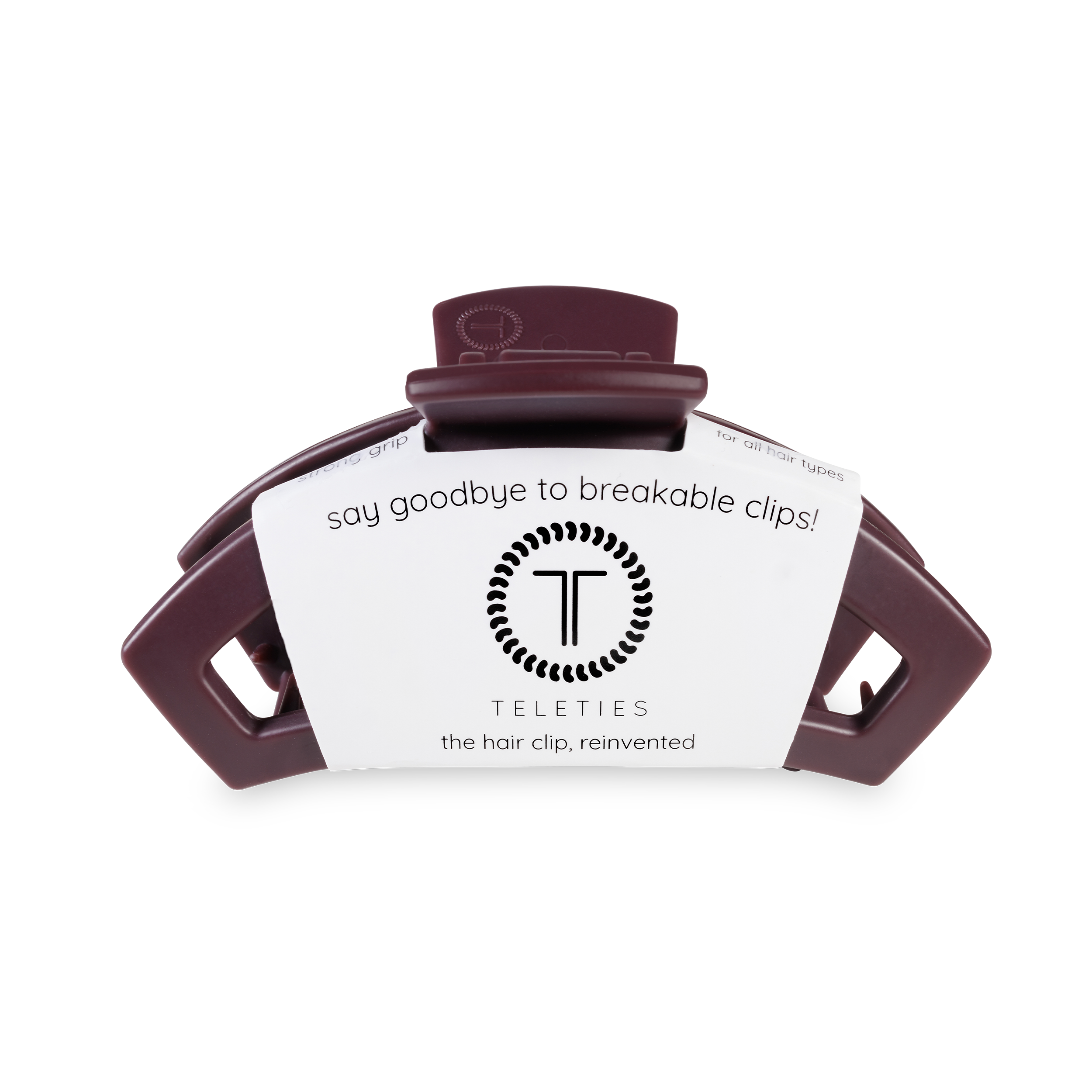 Open Hair Clip | Med. |  Burgundy Bliss