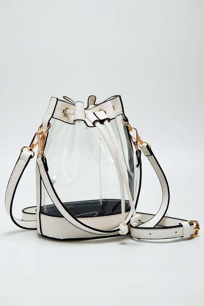 Clear Crossbody Stadium Bucket Bag