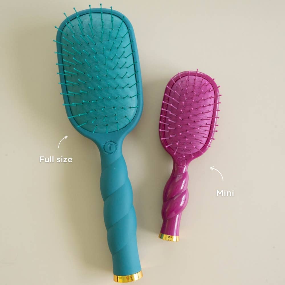 Teleties Detangler | Mulberry | Medium | Mini Brush