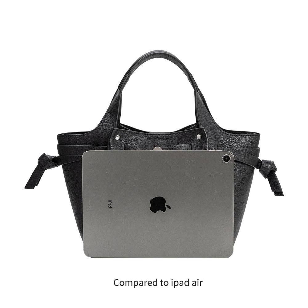 Avril Sky Vegan Leather Top Handle Bag