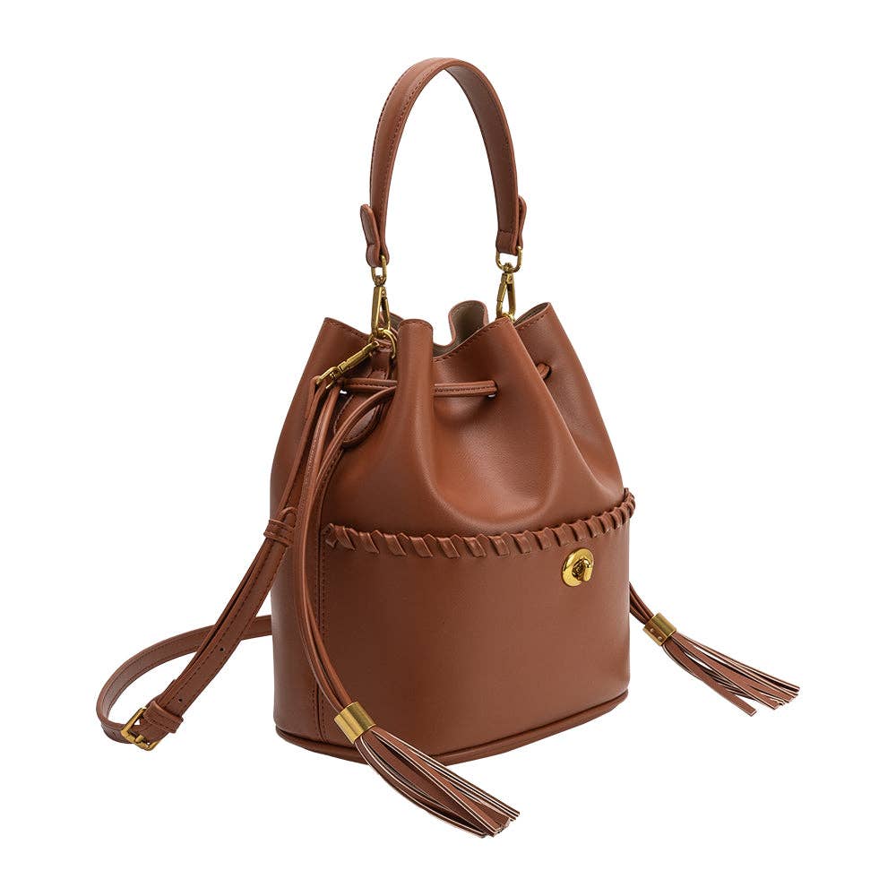 Janae Saddle Leather Top Handle Bag