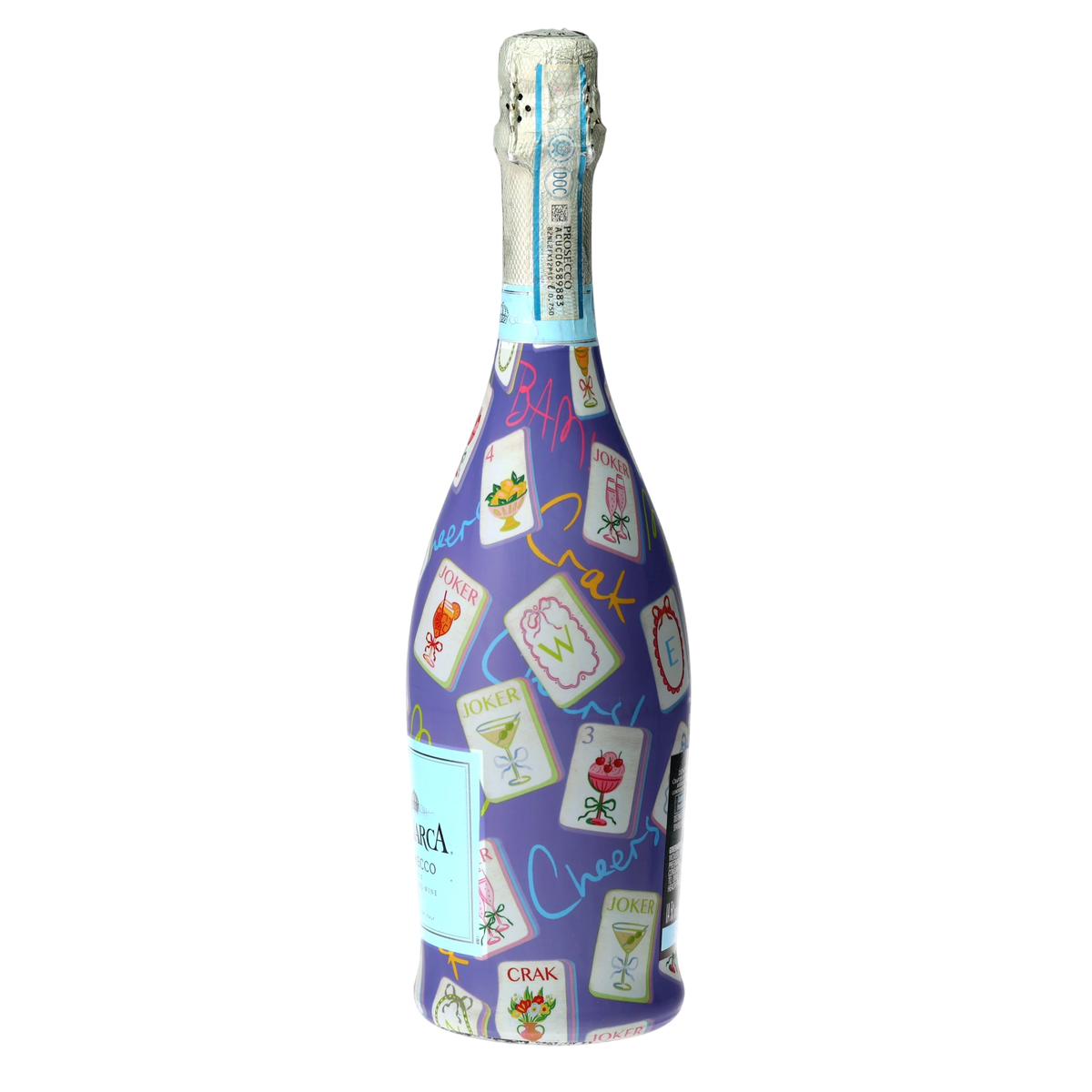 Purple Mahjong Prosecco Bottle Wrap – Gift for Her