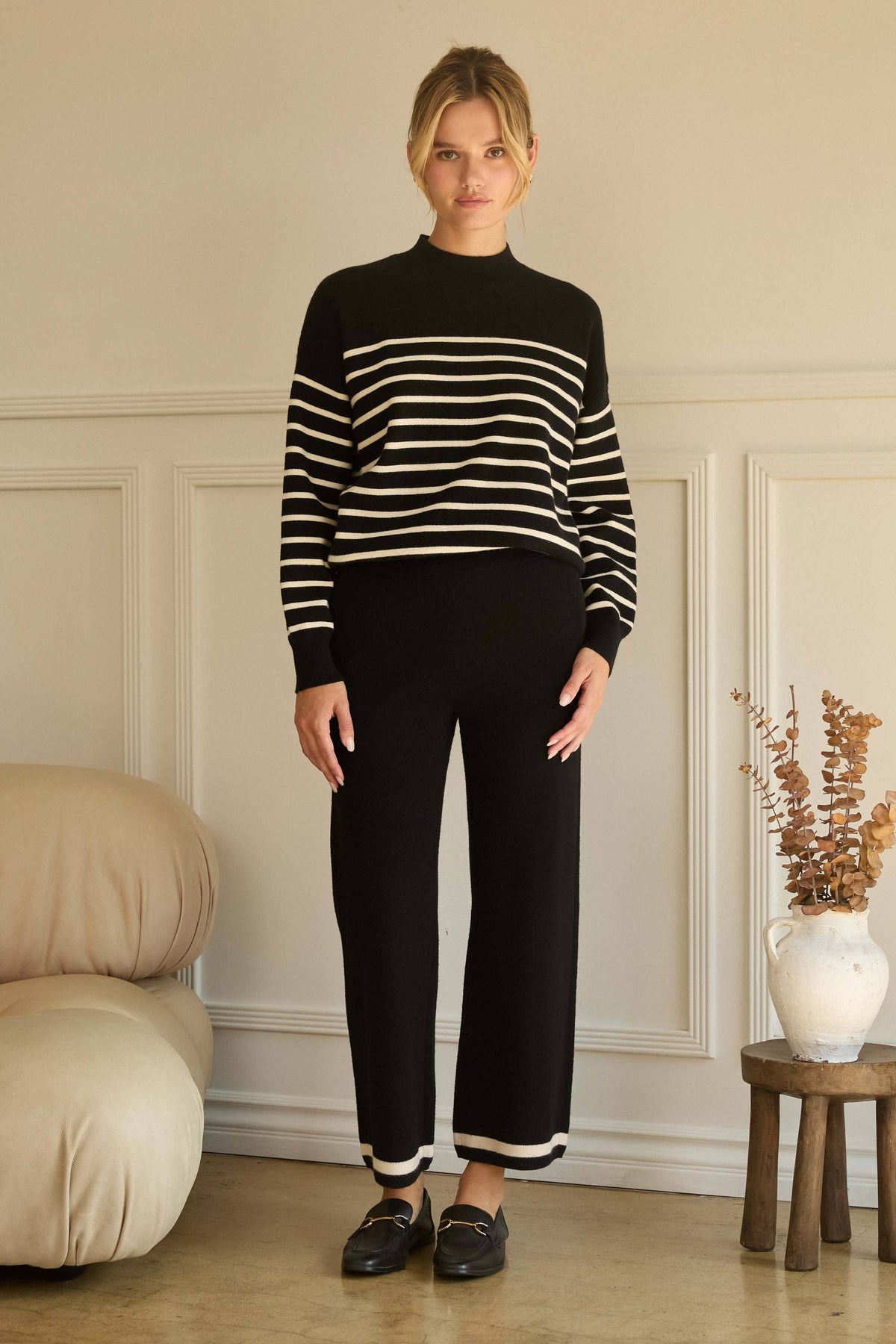Women's Knit Wide Leg Pants