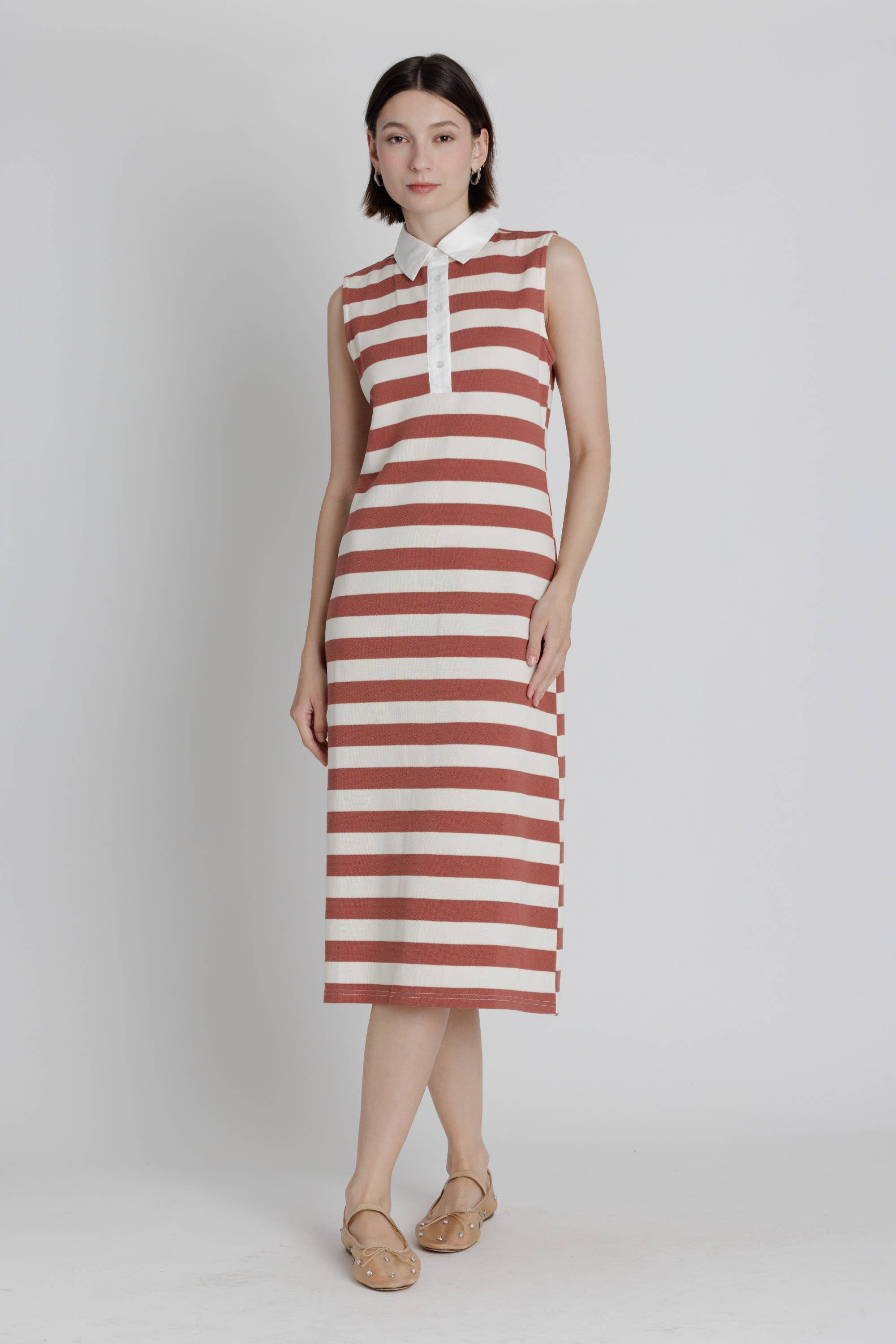 AD2558 - POLO RUGBY MIDI DRESS