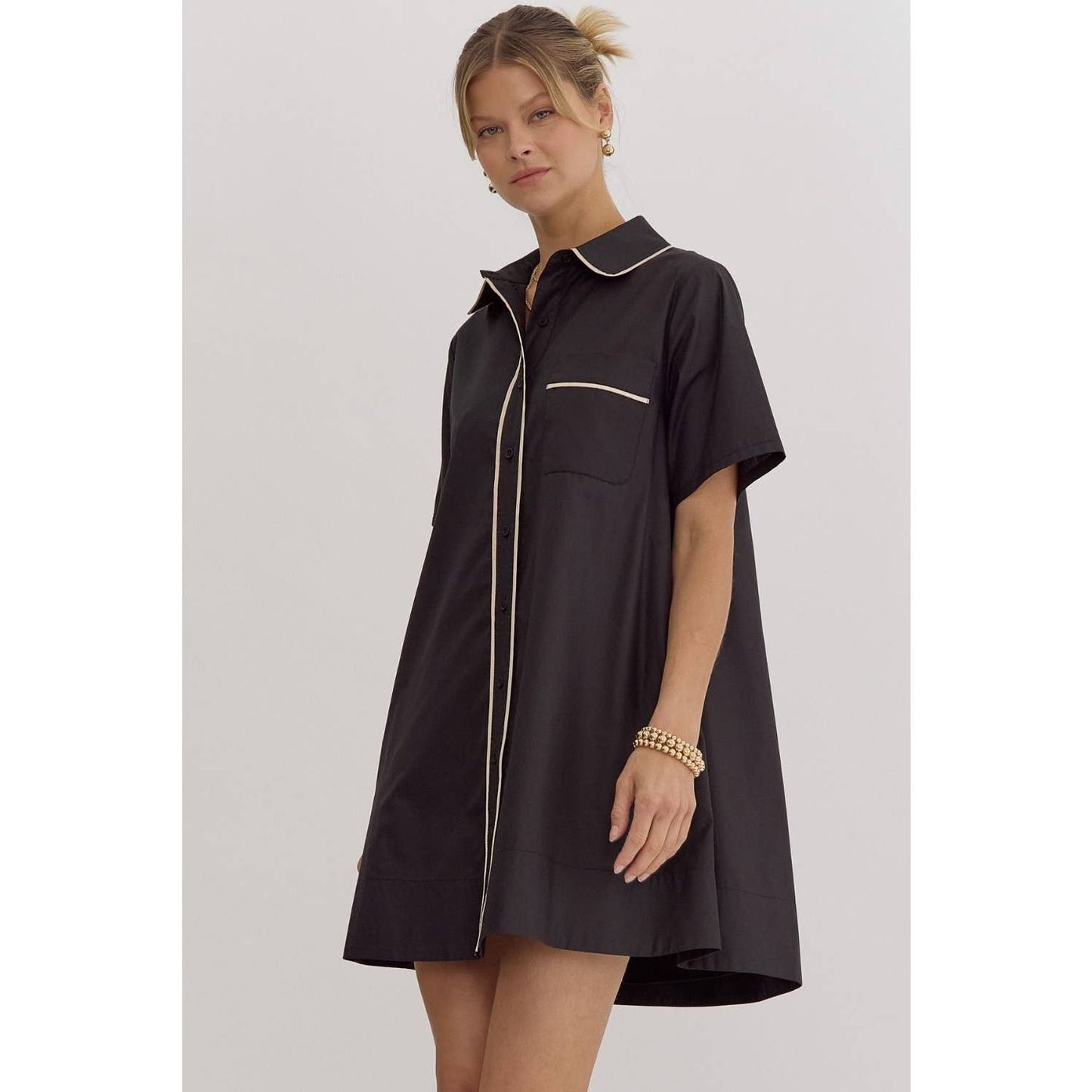 Collared Mini Dress