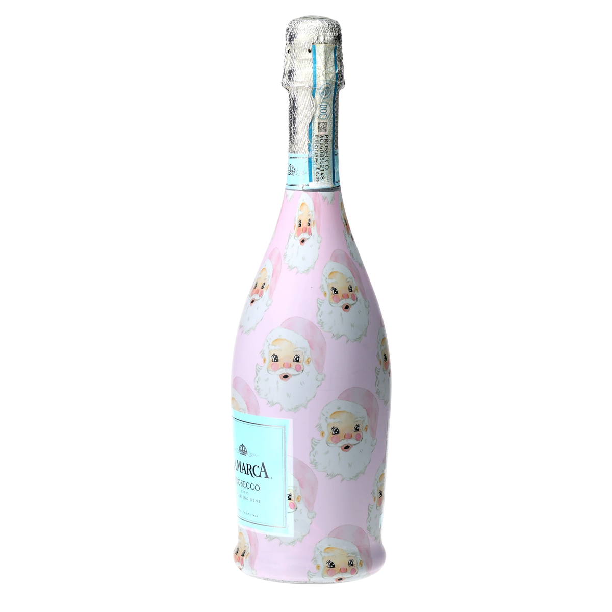 Pink Santa Prosecco Bottle Wrap – Christmas Gift