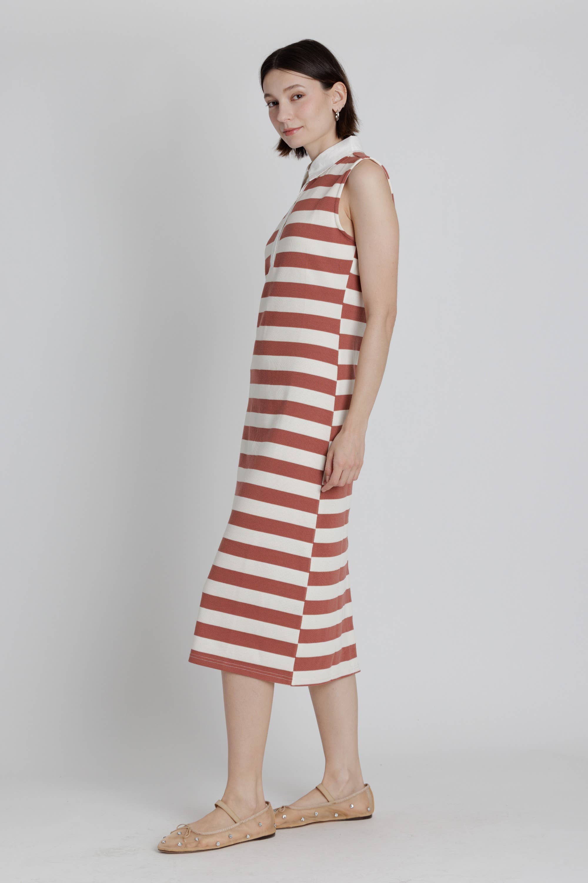 AD2558 - POLO RUGBY MIDI DRESS