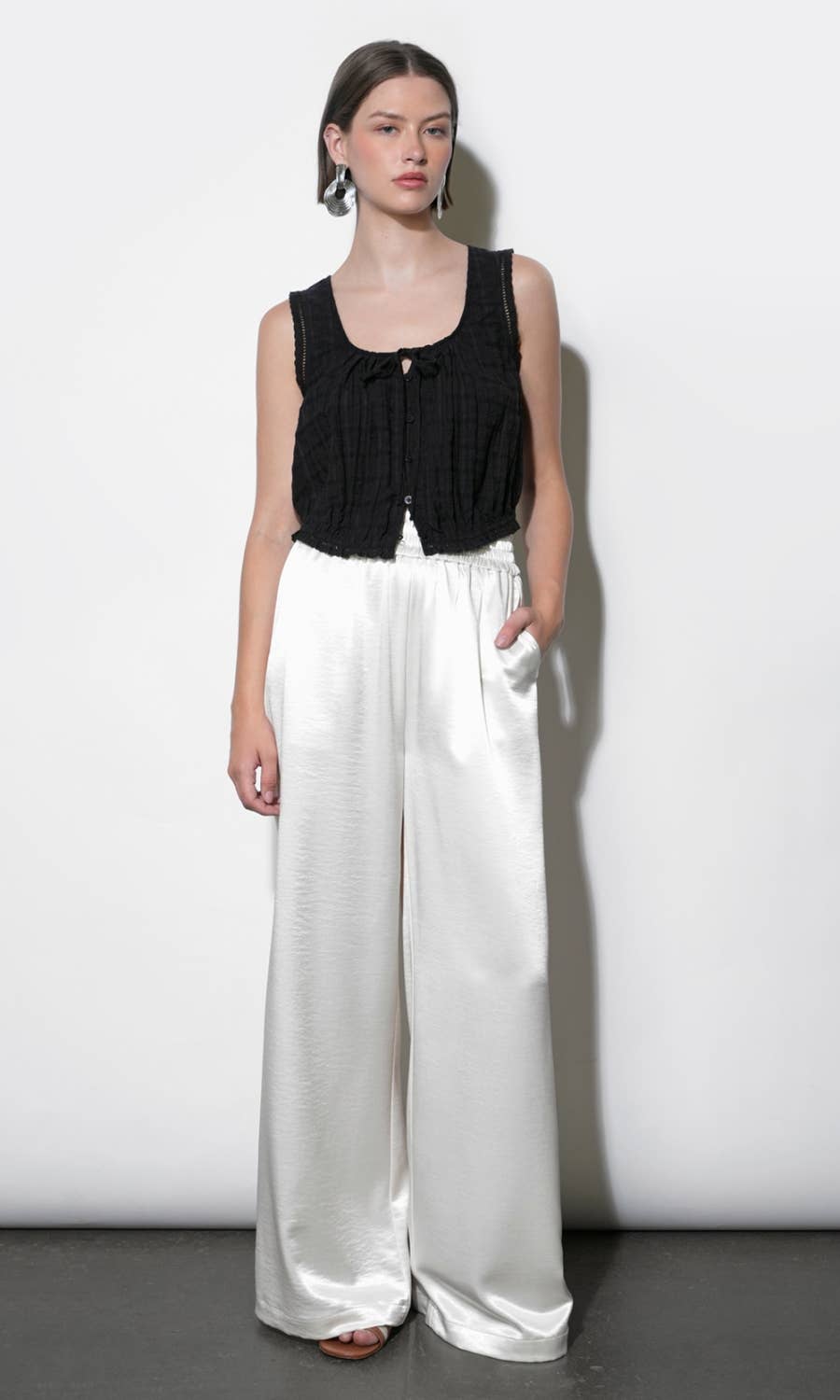 Satin Wide Leg Pants