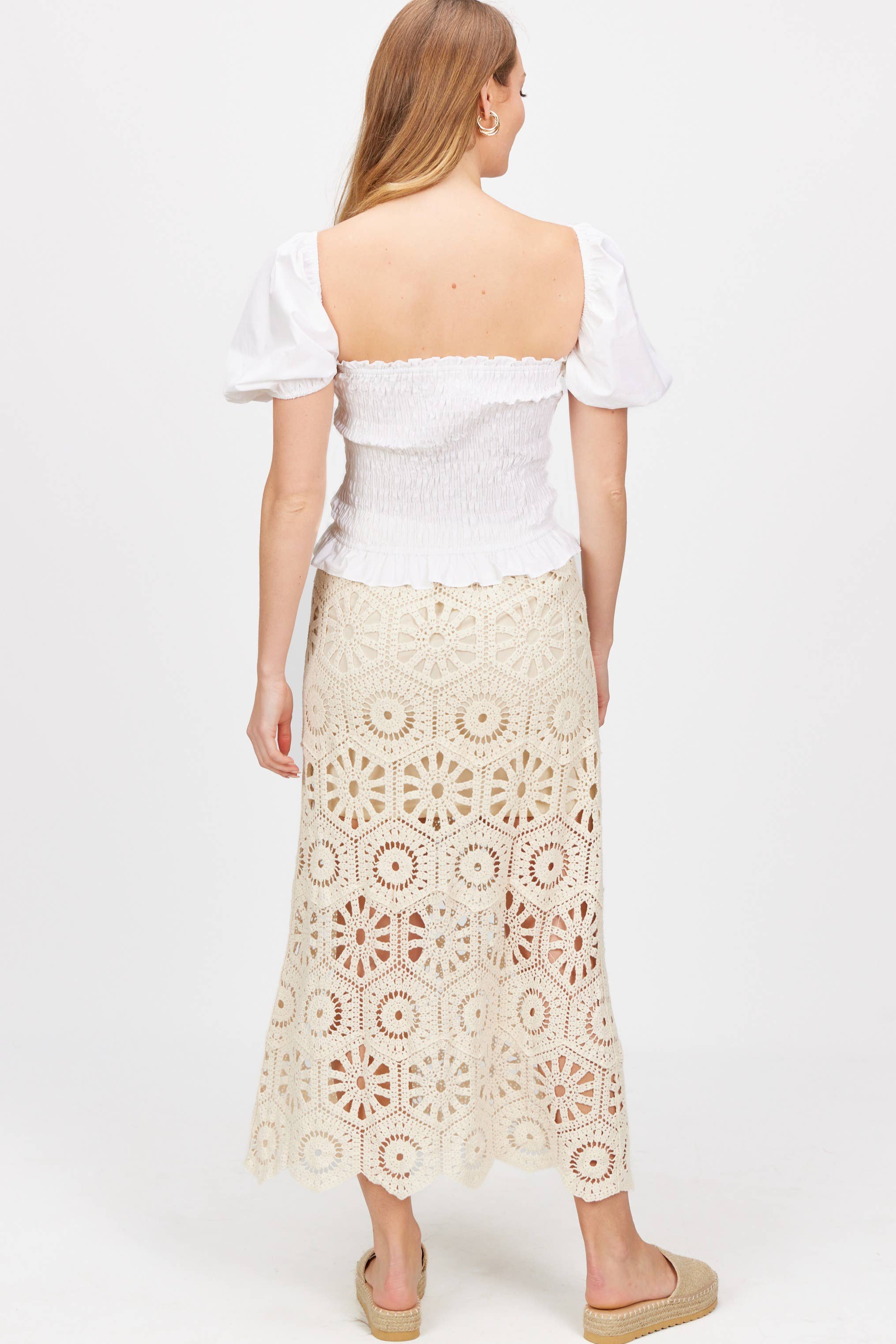 BOHO Breeze Crochet Maxi Skirt