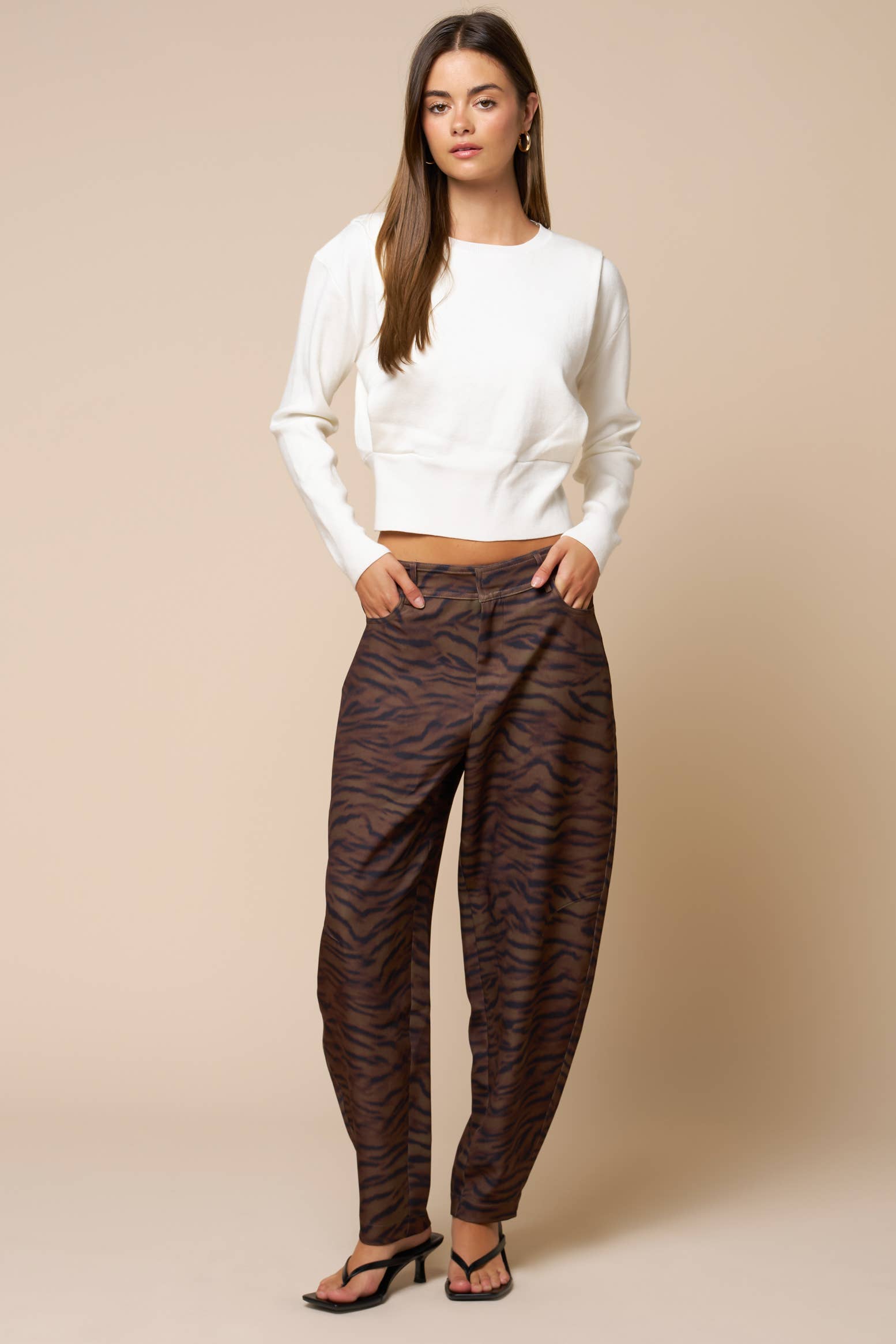 Leopard Print High Waisted Pants