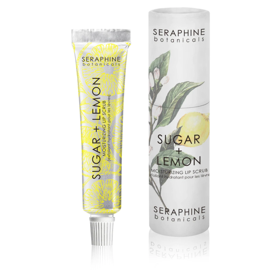 Seraphine Botanicals Sugar + Lemon Lip Scrub