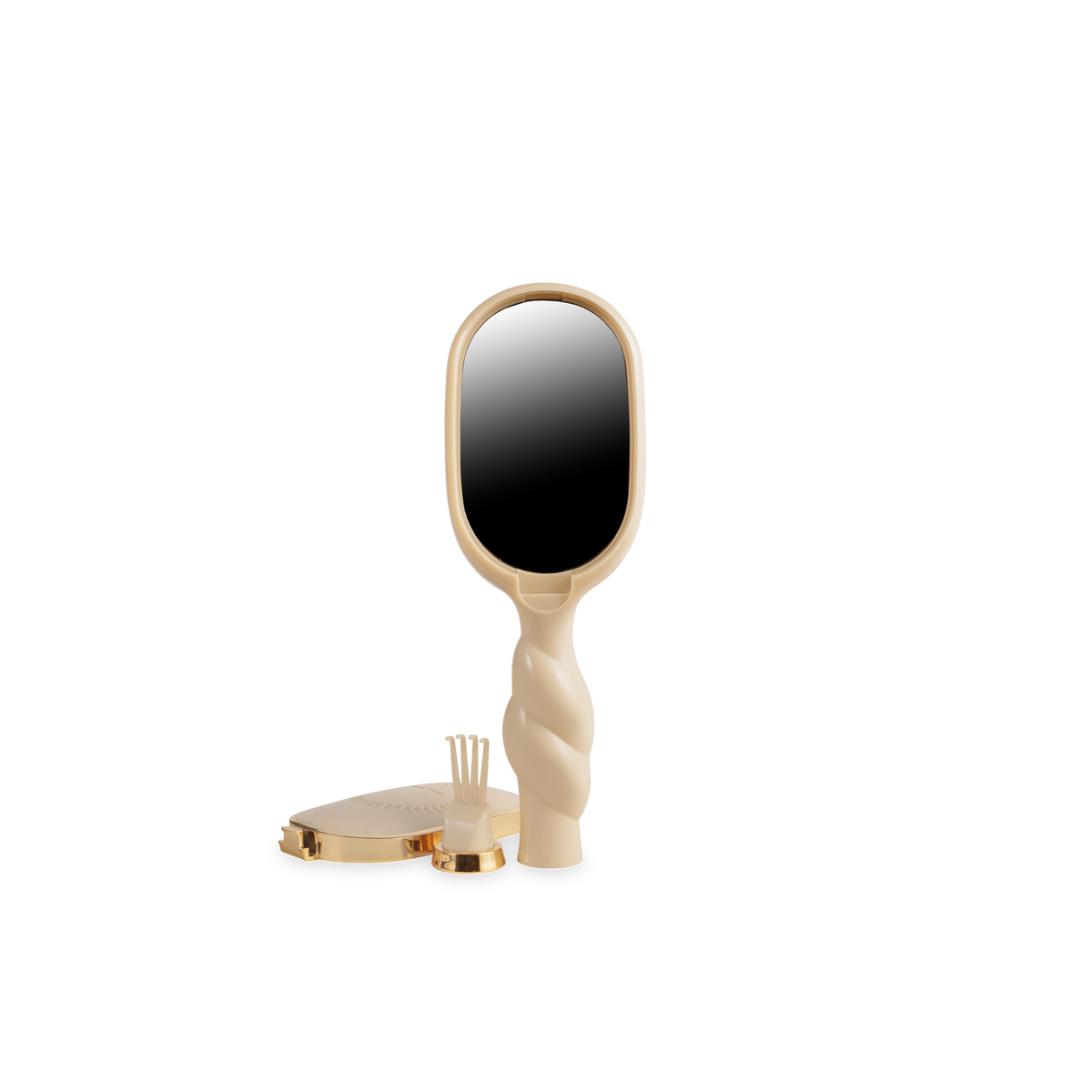 Teleties Mini Boar Brush | Tan Brush