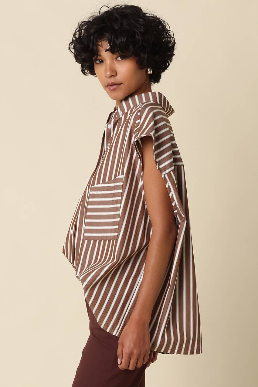 Hunter Stripe Oversized Shirt