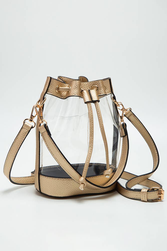 Clear Crossbody Stadium Bucket Bag