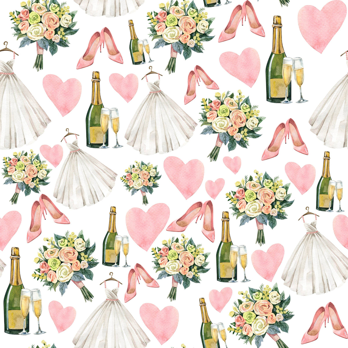 Wedding Prosecco Bottle Wrap – Bridal Shower Gift