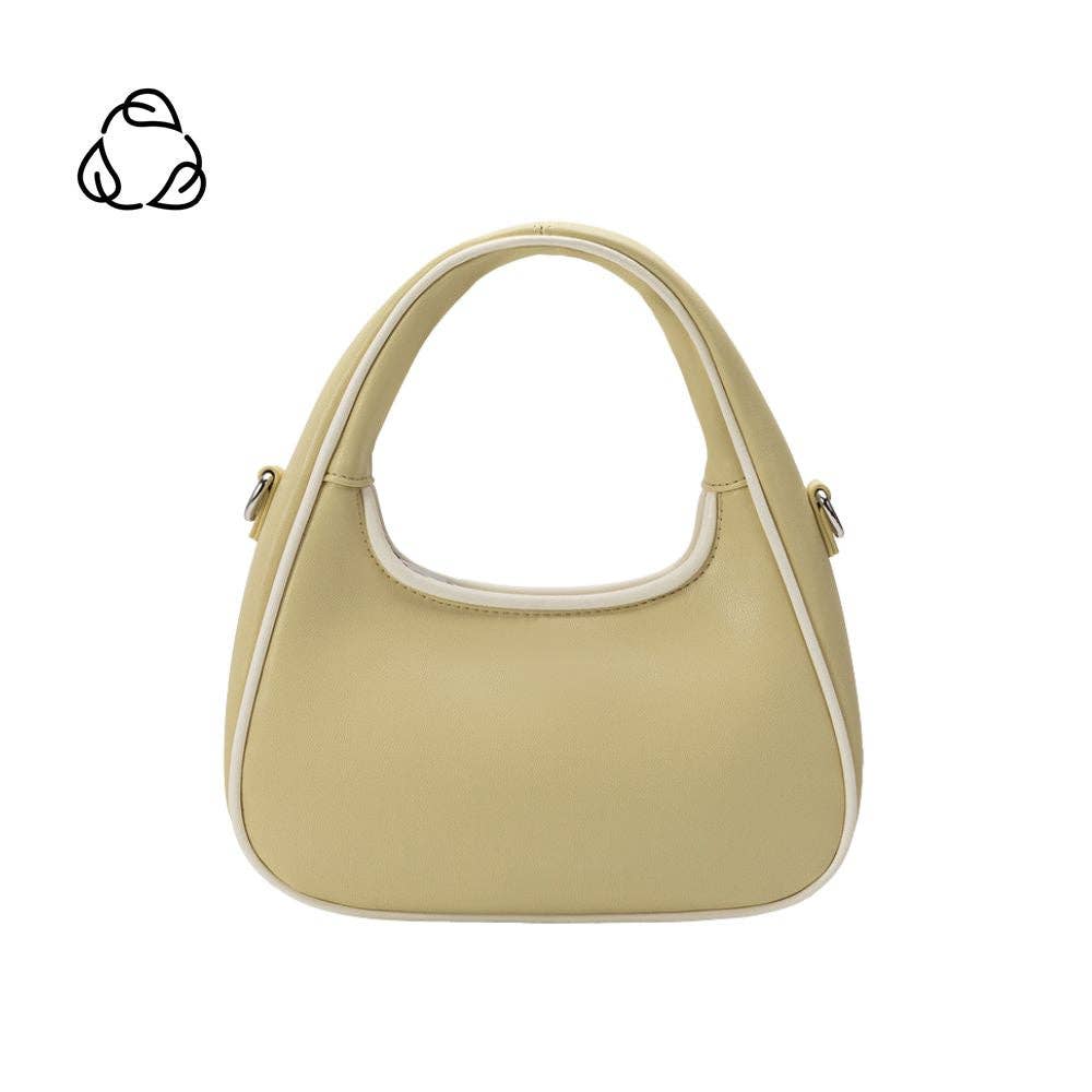 Sarita Yellow Top Handle Leather Bag