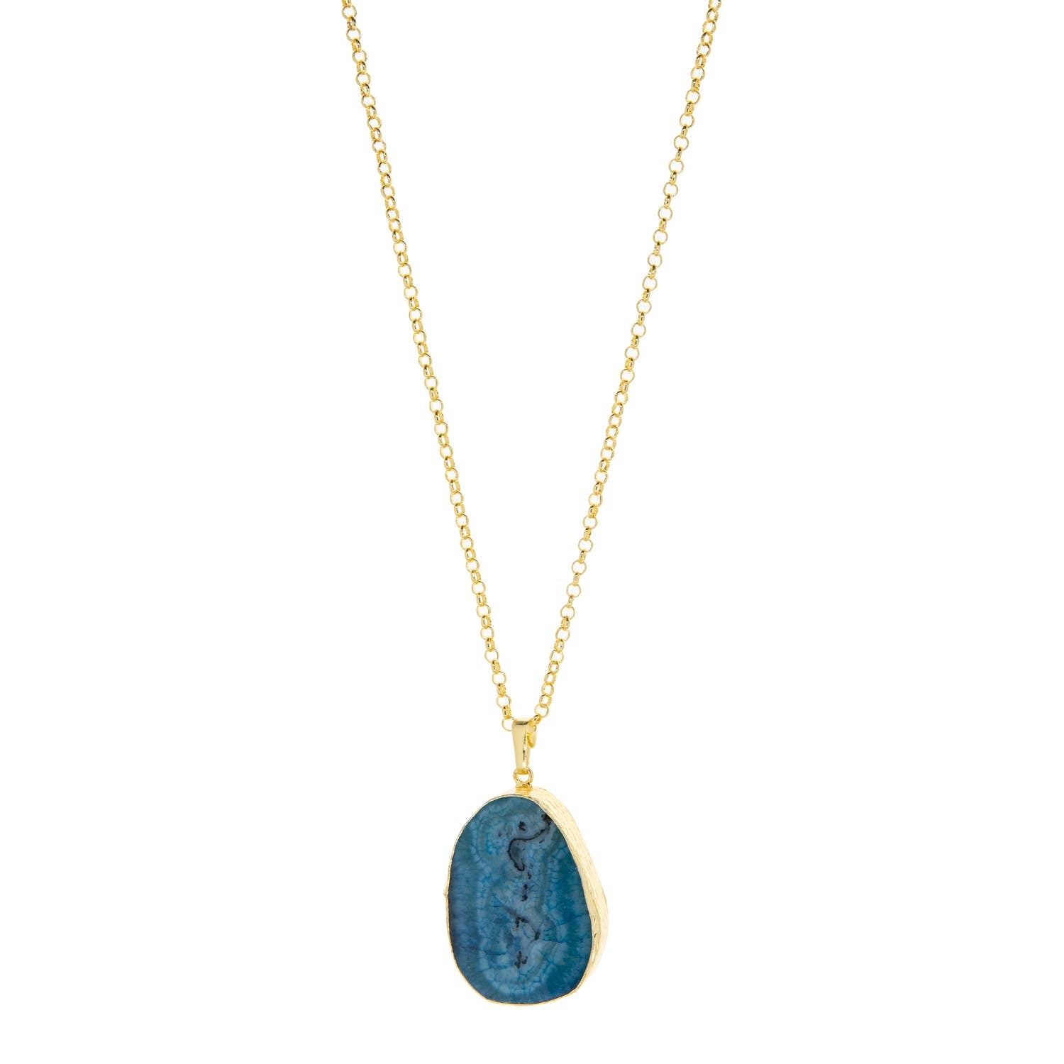 Colored gemstone necklace
