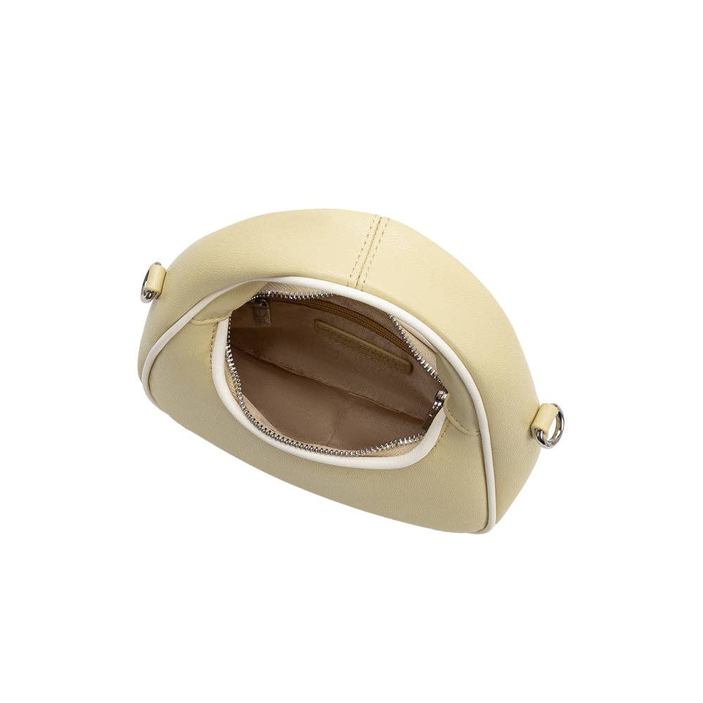 Sarita Yellow Top Handle Leather Bag