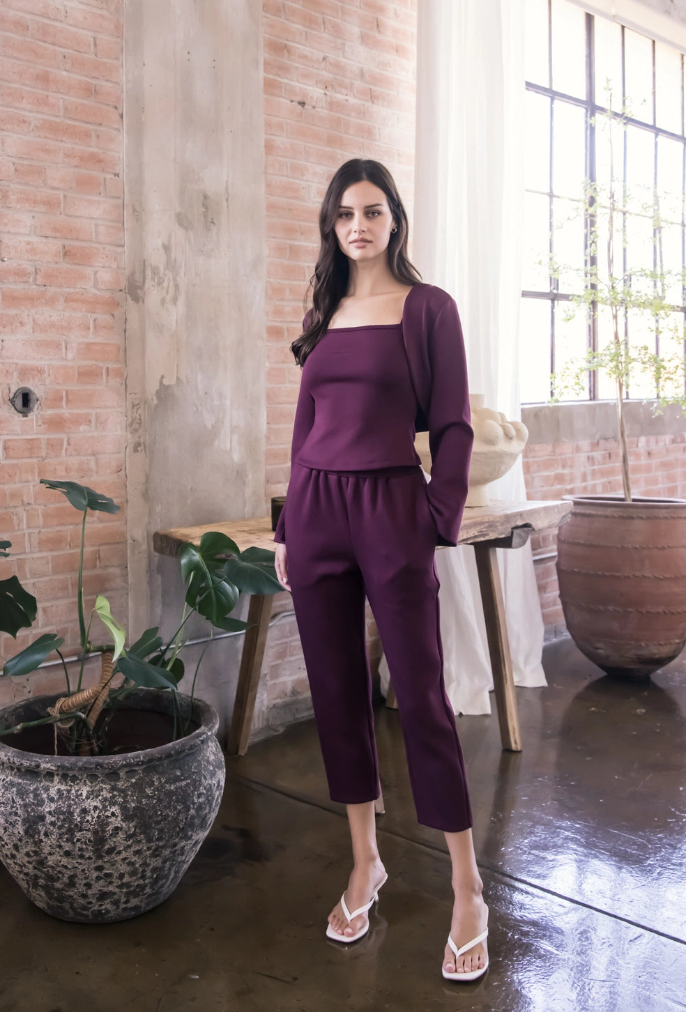 Butter Modal Waist Band Ankle Pants